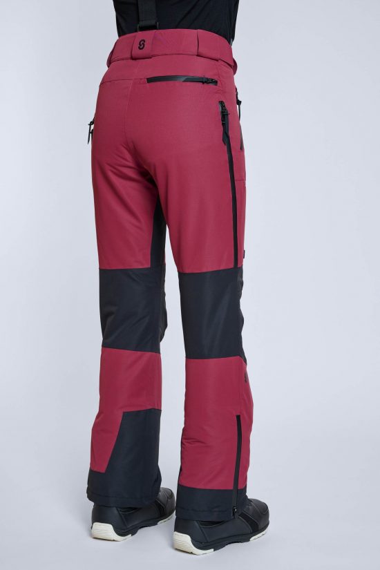 Lynx Ski Pants Burgundy - Women's
